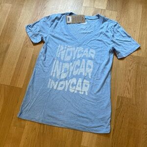 Blue 84 Indy Car Sky Blue Lightweight Graphic Tee Women’s Fit